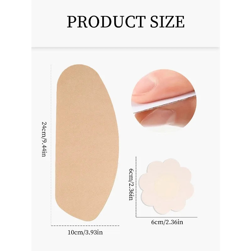 Discreet Thigh Chafing Pads Skin-friendly Adhesive Protectors Prevent