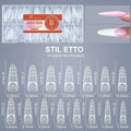 Ultra Short Space Nail Dual Forms No Trace 15 Sizes Acrylic Extension Zpaxo E