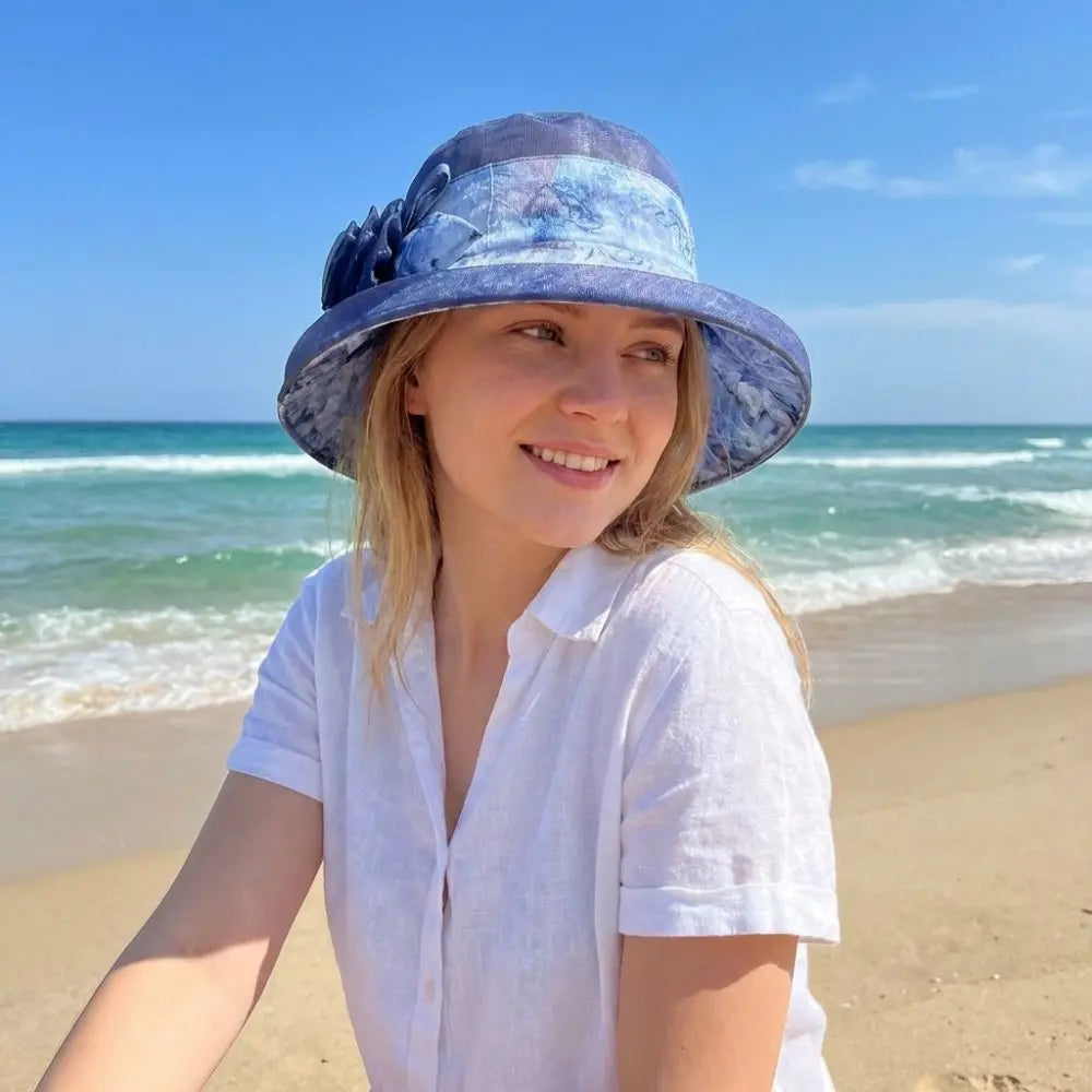 Trendy Bow Design Women's Sun Hat Wide Brim UV Protection Bucket Hat Breathable Lightweight Fisherman's Hat Summer Outdoor Zpaxo