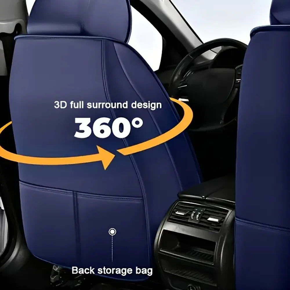 1/2PCS Full Seat Breathable PU Leather Breathable Luxury Car Seat Covers High-Quality Waterproof Scratch-Resistant Universal Car Zpaxo