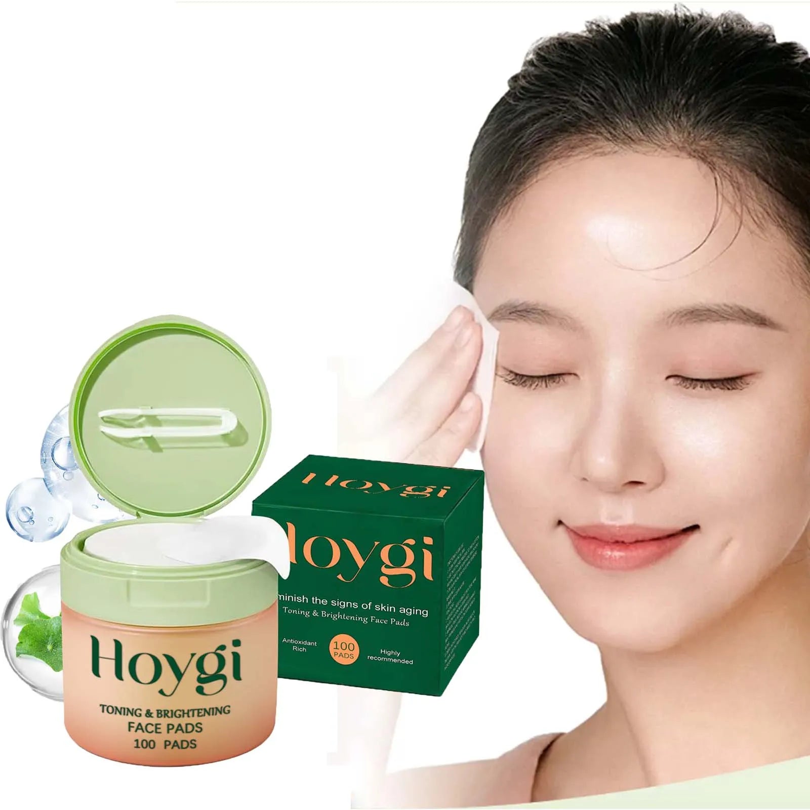 Centella Asiatica Cotton Pads – Hydrating Anti-Acne Face Pads Face Treatment Pads Zpaxo