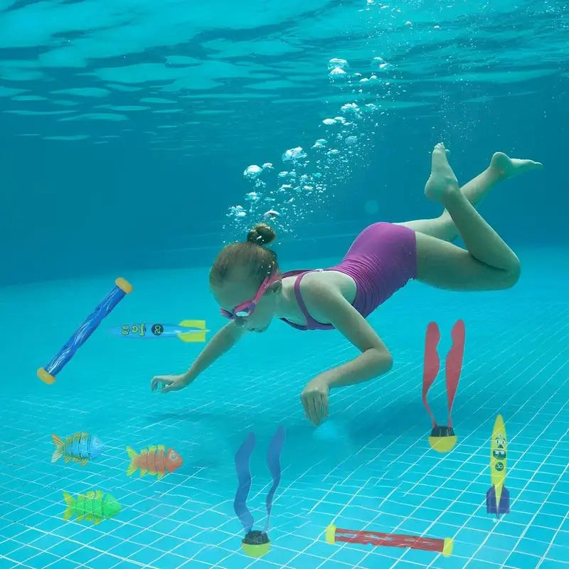 Pool Dive Toys Swim Games Sinking Multiplayer Colorful Diving Toy Zpaxo