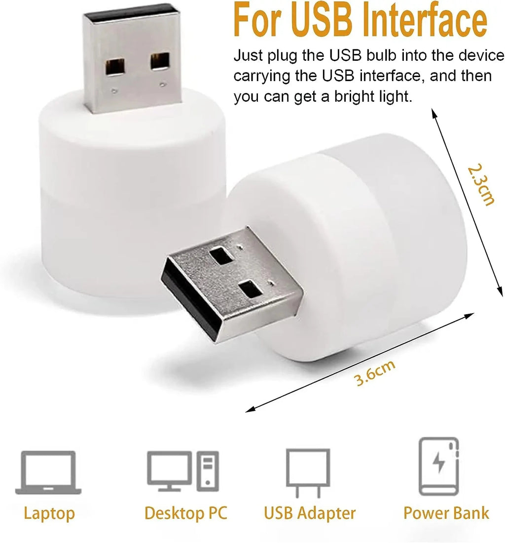 Portable USB 5V LED Reading Lamp Mini Book Light Foldable Camping