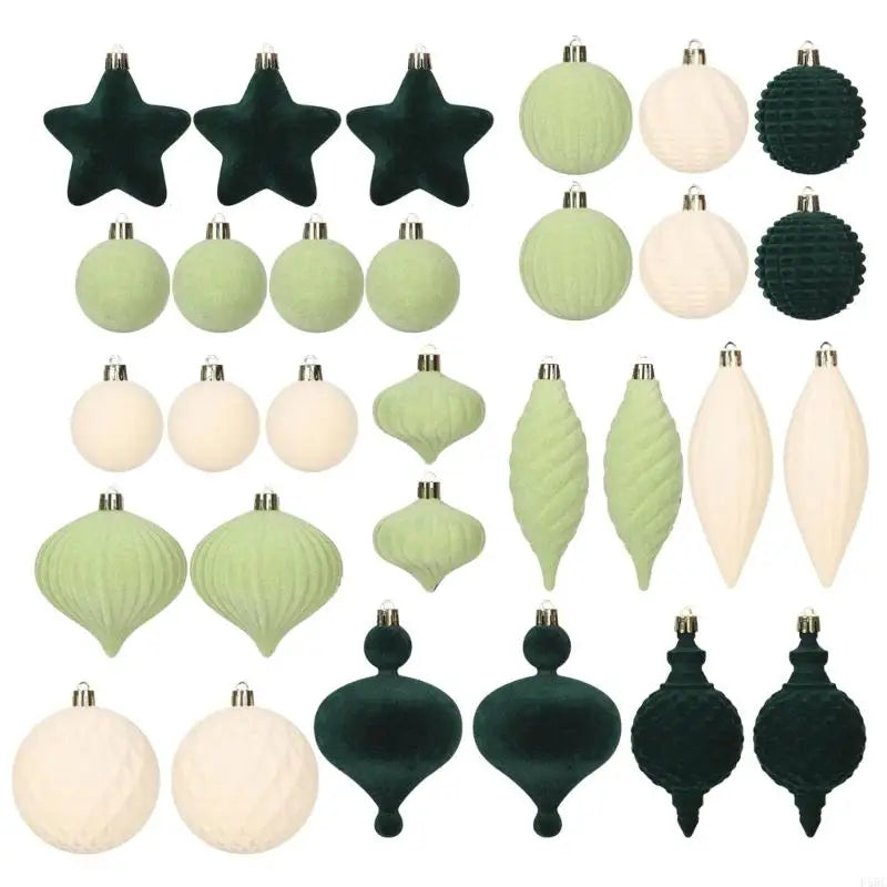 Velutinous Textured Holiday Ornamentation Strong Plastic Christmas