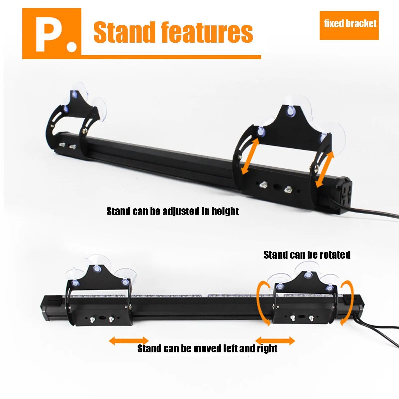Universal Fog Light Mounting Brackets Bumper LED Work Suction Cup