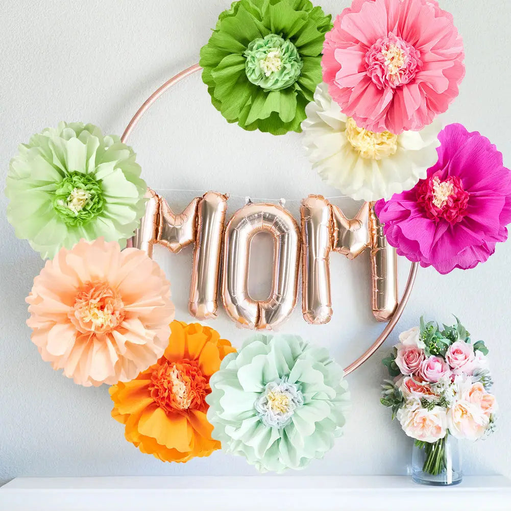 Giant Tissue Paper Flowers Large Crepe Decorations Home Mother's Day