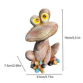 Frog Figurine Resin Funny Weather-resistant Decorative Cute Animal