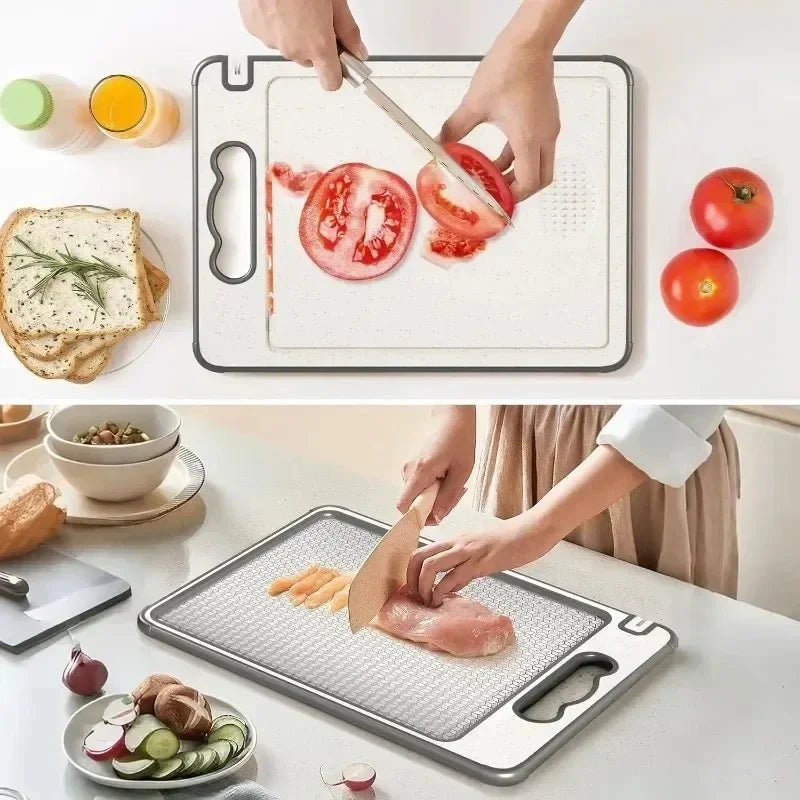 Double-Sided Stainless Steel Cutting Board – Anti-Scratch Cutting Board Zpaxo