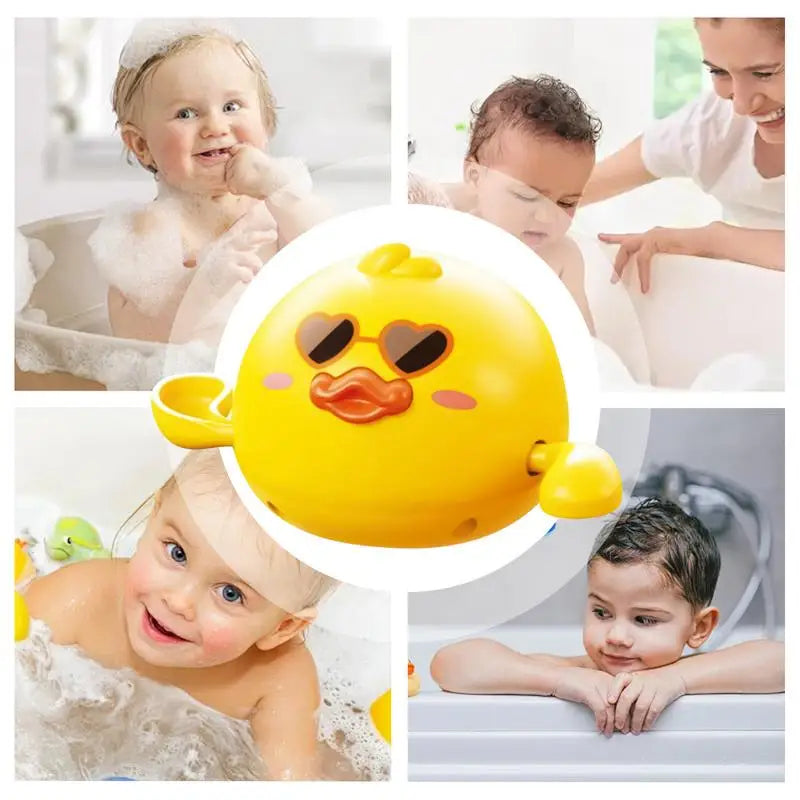 Toddler Bath Toys Floating Duck Bath Time Toys Educational Interactive Water Games Preschool Learning Fun Games For Kids Pool Zpaxo