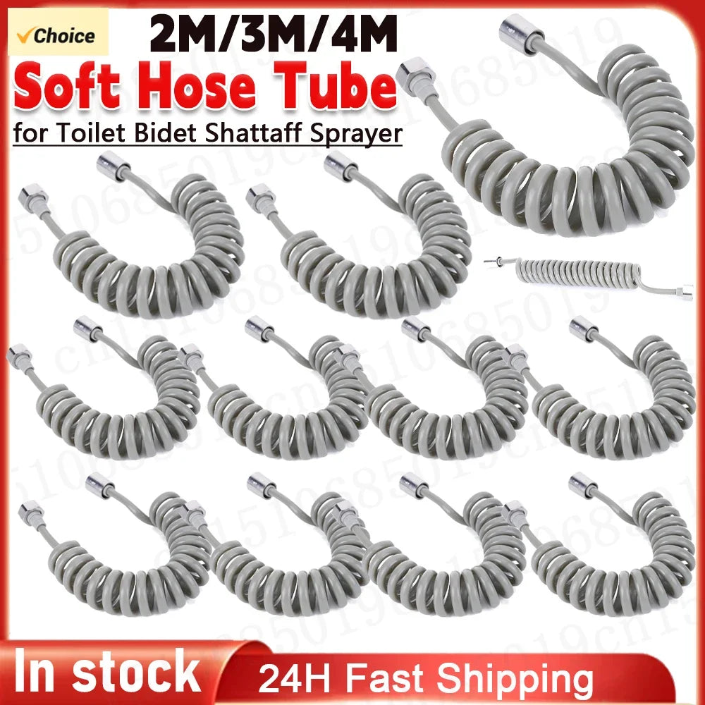 2 3 4 Meters Spring Shower Hose Flexible Telephone Line Water