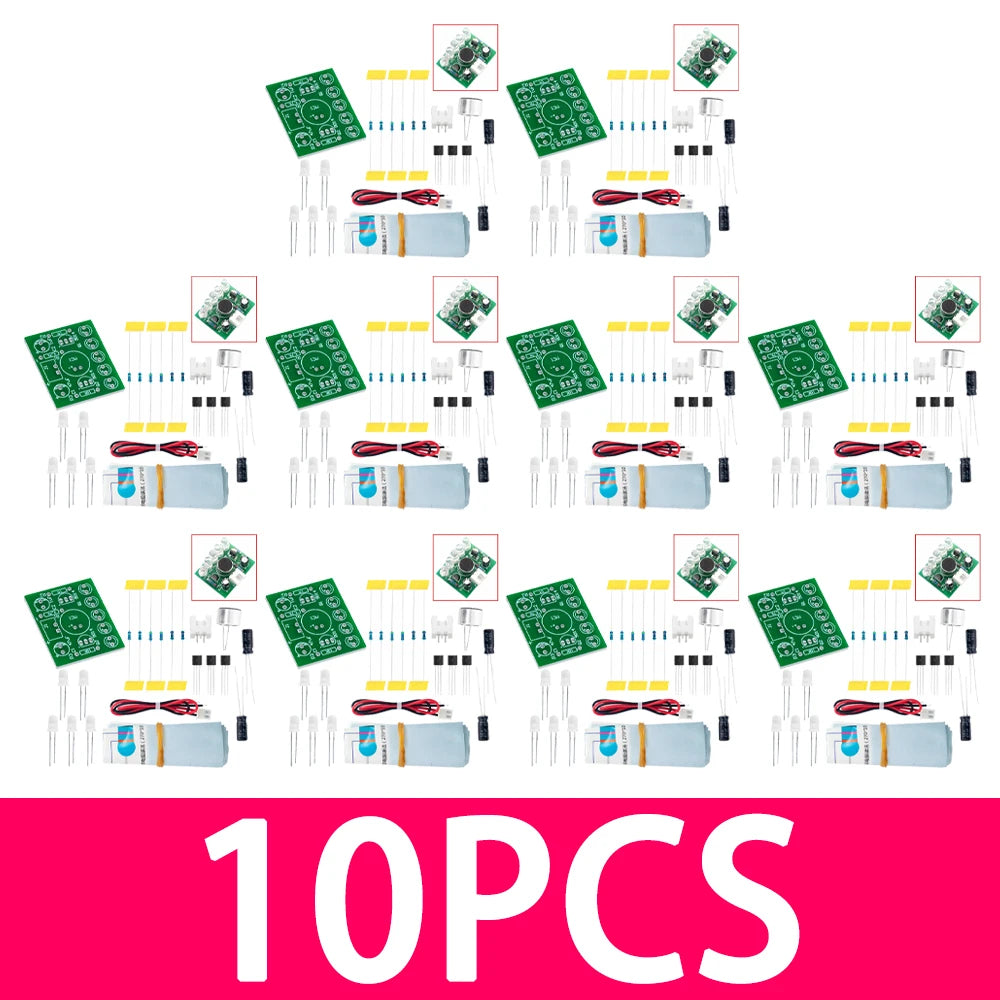 Sound Control LED Melody Lamp Electronic Production Kits Suite Zpaxo 10pcs