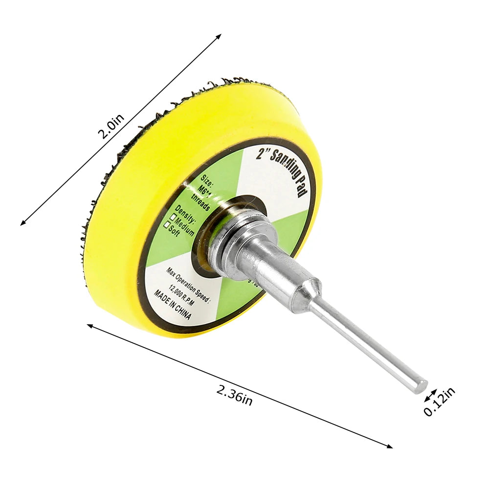 60pcs 2 In Polishing Pad Alumina Sanding 100-2000 Grit Drill Grinder Rotary Tools Accessories Sanding Paper Disc Pads Quick Chan Zpaxo