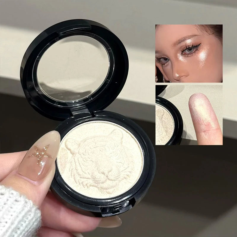 Pearlescent Diamond Highlighting Natural Glossy Effect Brighten The Contour and Modify Face Lasting Shimmer High Gloss Makeup Zpaxo