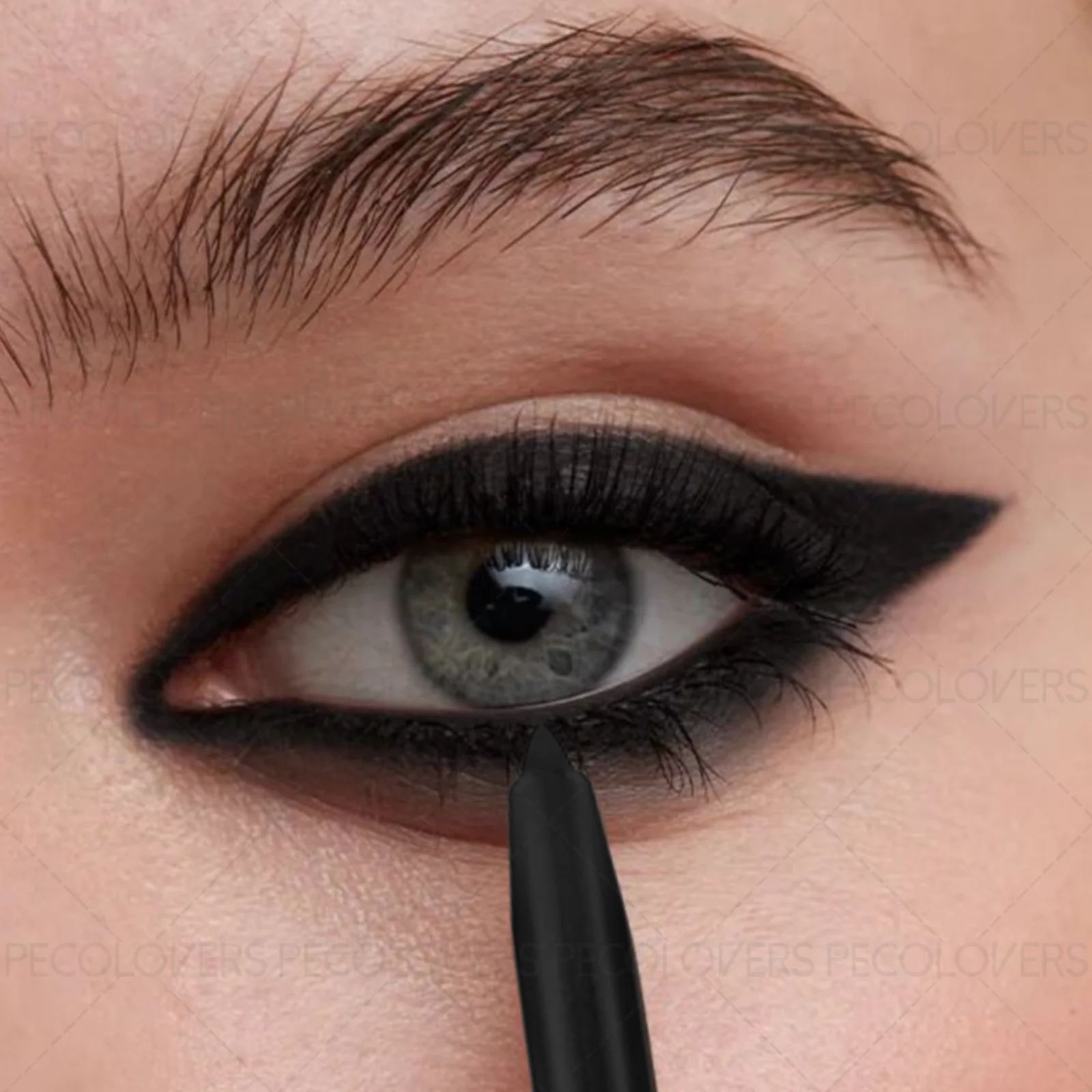 1PC Ultra-fine Matte Waterproof Eyeliner Pencil, Rotating Design, Highly Pigmented, Smudge-proof, Creates Charming Smokey Eyes Zpaxo