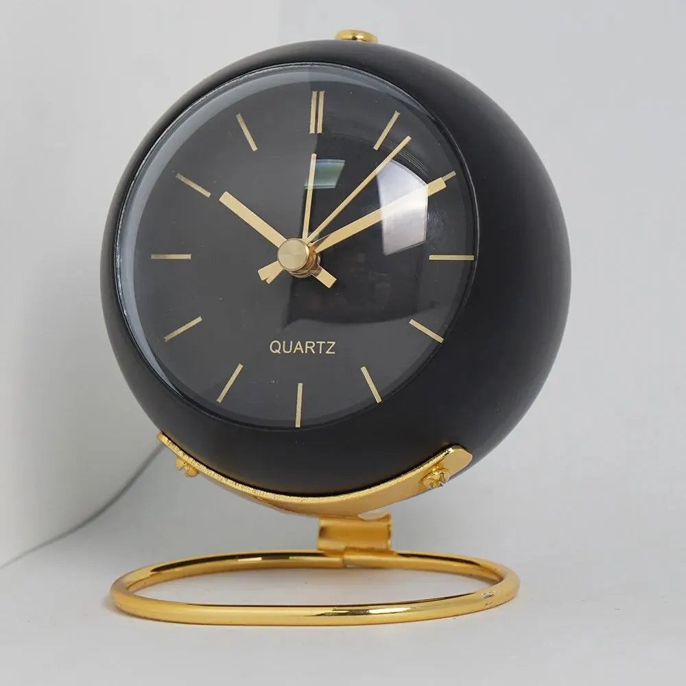 Nordic Minimalist Alarm Clock – Silent Luminous Analog Desk Clock Analog Alarm Clock Zpaxo