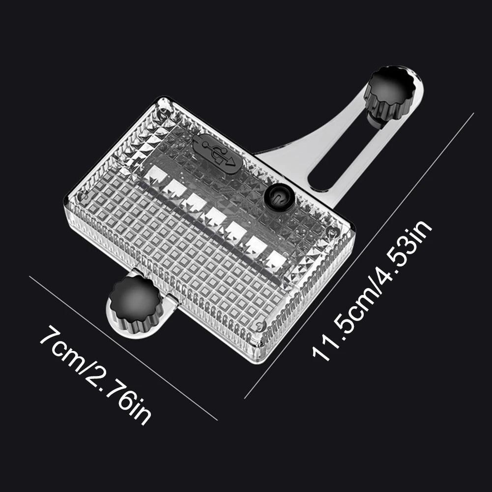 Solar LED Bike Tire Safety Light USB Rechargeable Bicycle Rim Decor
