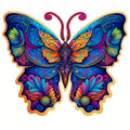 Wooden Jigsaw Puzzles Colorful Butterfly Beautiful Package Animal