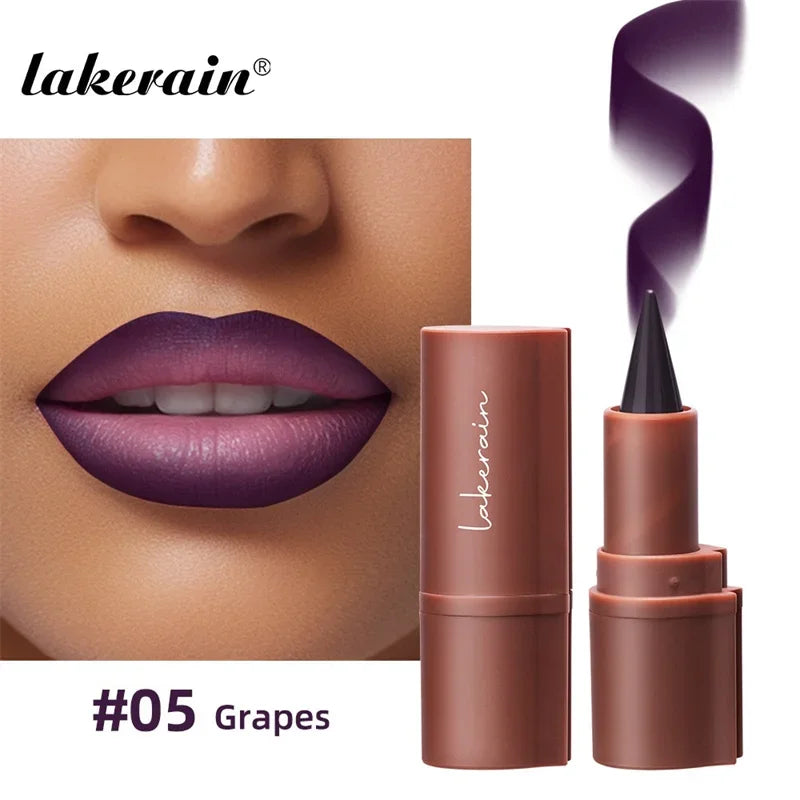 Tapered Gradient Lip Liner Pencil Purple Brown Pointed Head Lipliner Waterproof Non Sticky Matte Lipstick Gradient Contouring Zpaxo 05