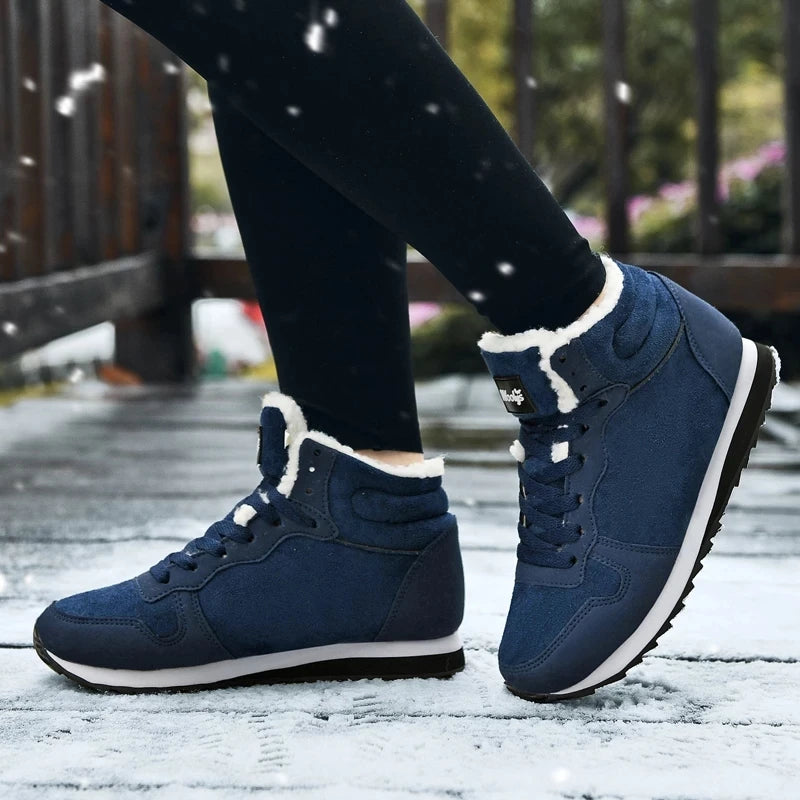Women Boots Comfortable Winter Shoes Warm Sneakers Snow Waterproof Zpaxo