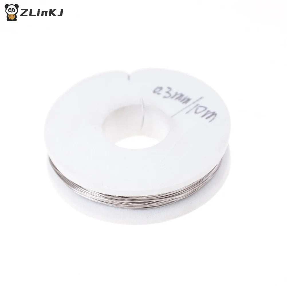 ▶10m Nichrome wire Diameter 0.2MM 0.3MM Heating wire Resistance wire Alloy heating High Density Coils Premade Coil Zpaxo