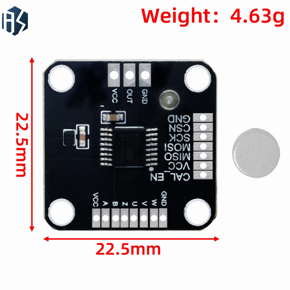 MT6835 21-Bit Magnetic Encoder PWM SPI Brushless Motor Compatible Zpaxo