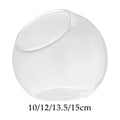 Clear Glass Slant Cut Terrarium Vase | Home & Office Decor Glass Terrarium Vase Zpaxo Diameter 15cm