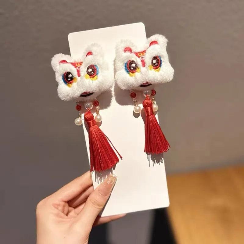 Chinese Tassel Hair Clip – Hanfu New Year Headwear 1-2 Pack