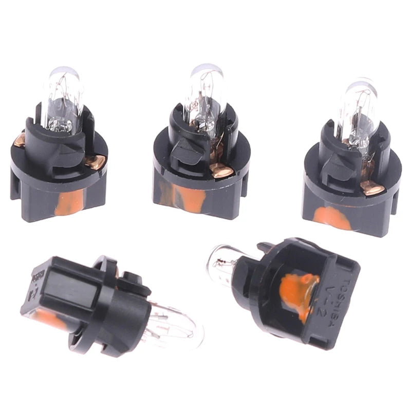 5-Pack 12V 1.2W V-2 Indicator Bulbs – Car Instrument Lamps