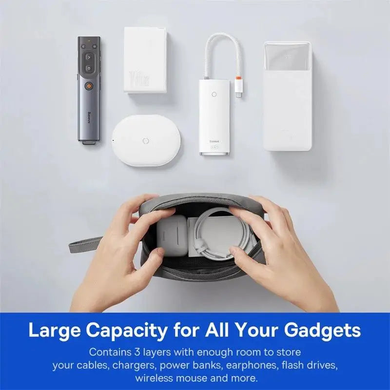 Travel Portable Storage Bag Waterproof Grease Proof Pouch Earphone Zpaxo
