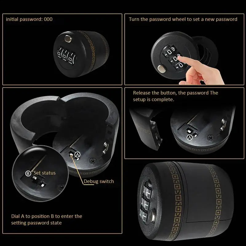 Wine Bottle Lock Combination Password Code Cap Digital Liquor Whiskey