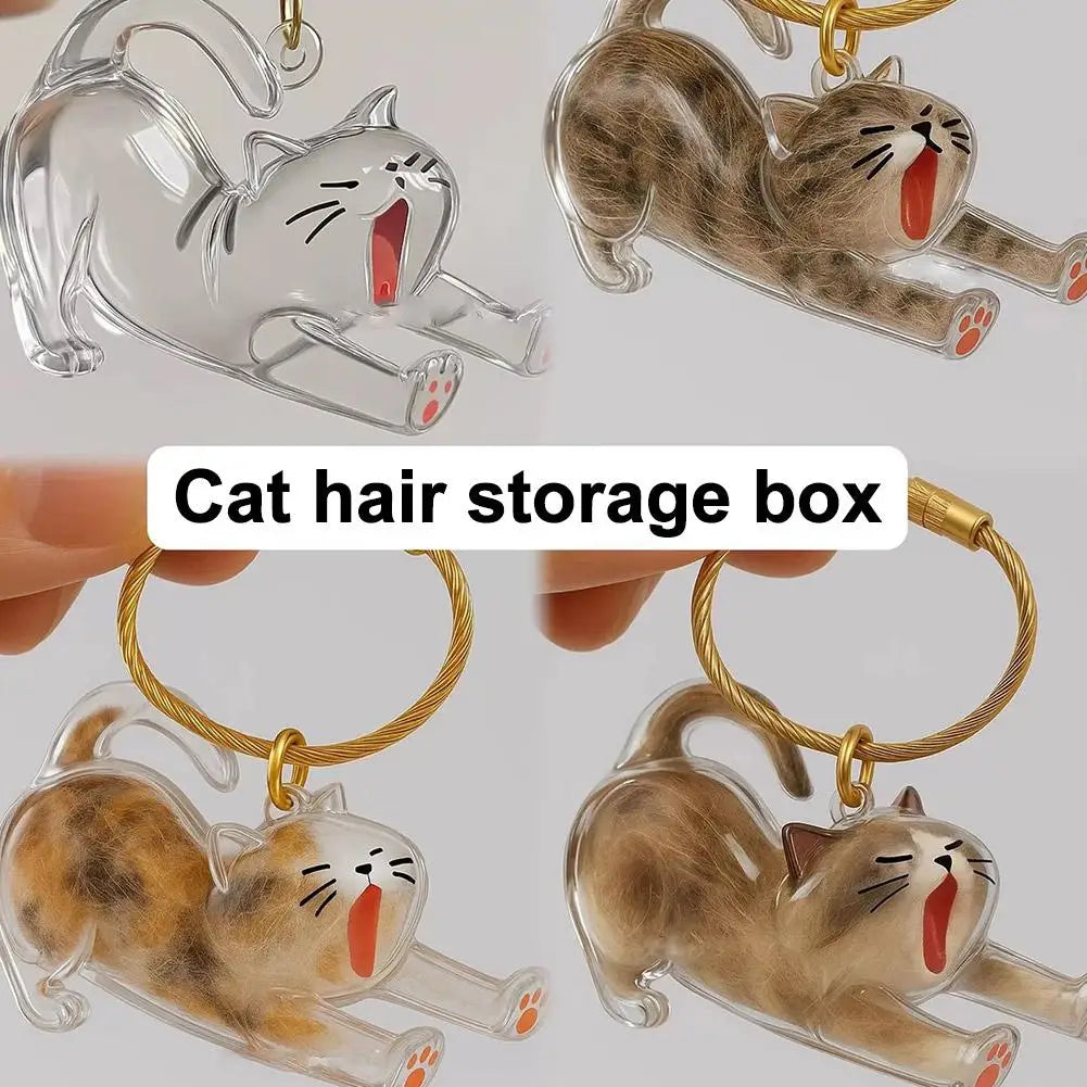 Pet Hair Keepsake Box Memorial Bottle for Cat Fur Storage Container for DIY Decoration Gift for Pet Lovers Home Display Zpaxo