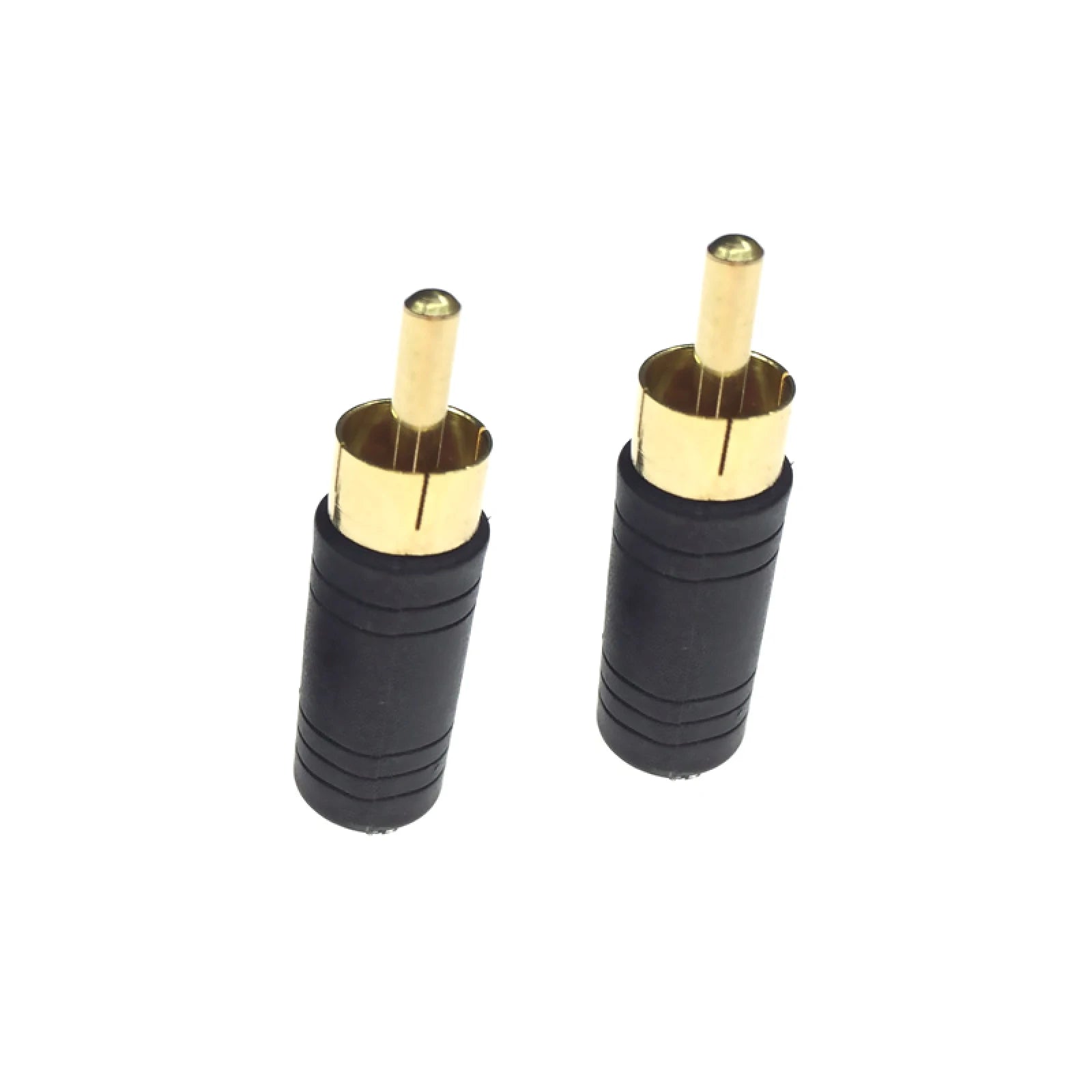 1 8 Mono Female Jack RCA Male Plug Audio Adapter Cable Converter Gold