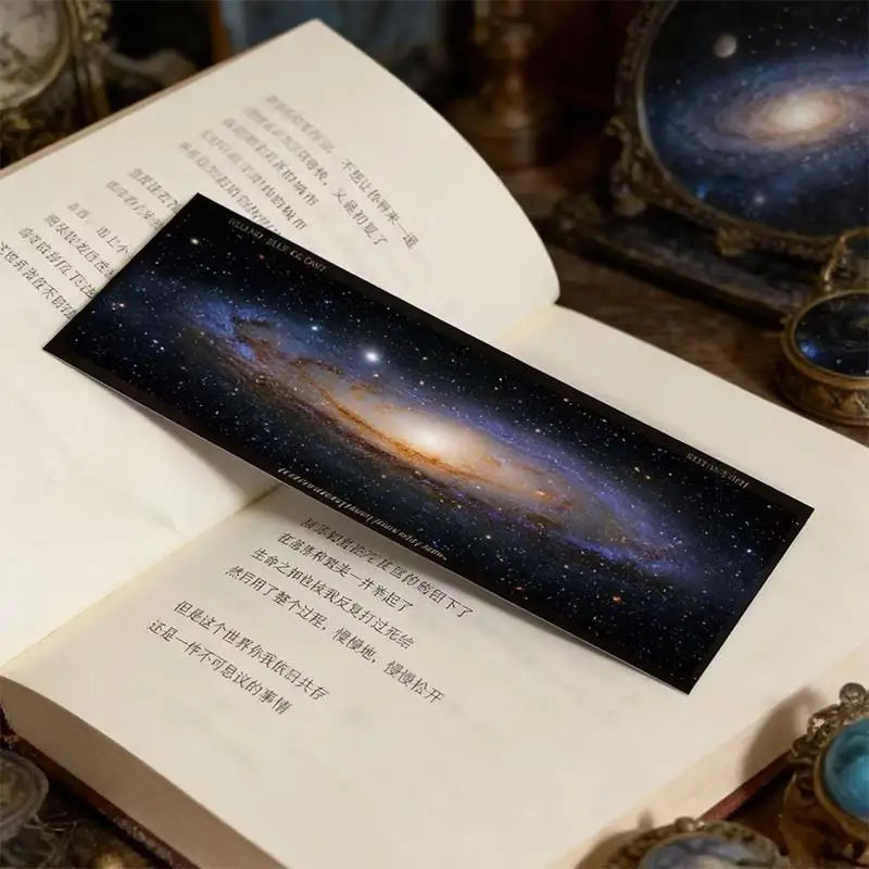 Galaxy Starry Sky Acrylic Movie Bookmark – Vintage Film Art Gift