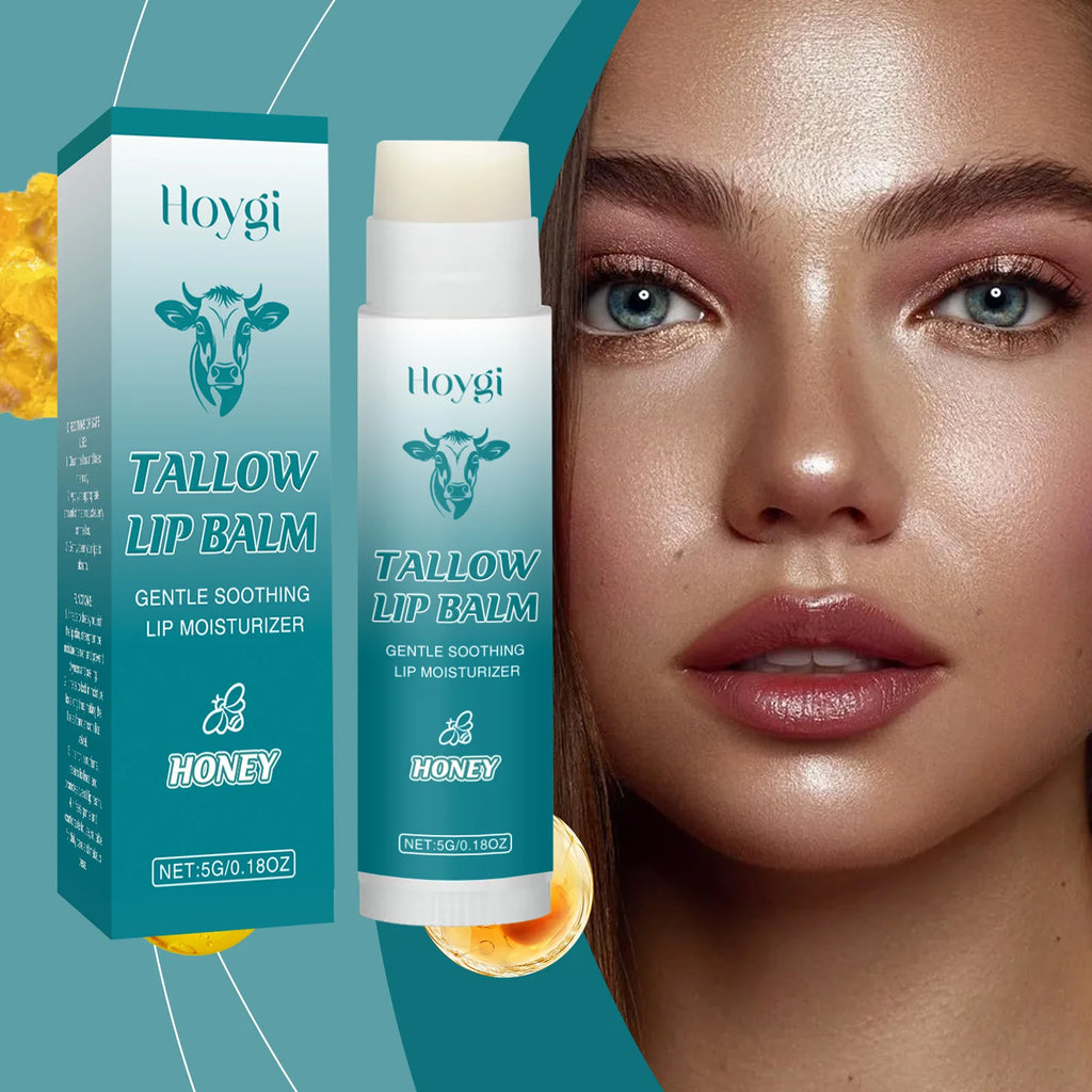 Hoygi Tallow & Honey Lip Balm – Deep Moisture & Plumping Lip Balm Zpaxo
