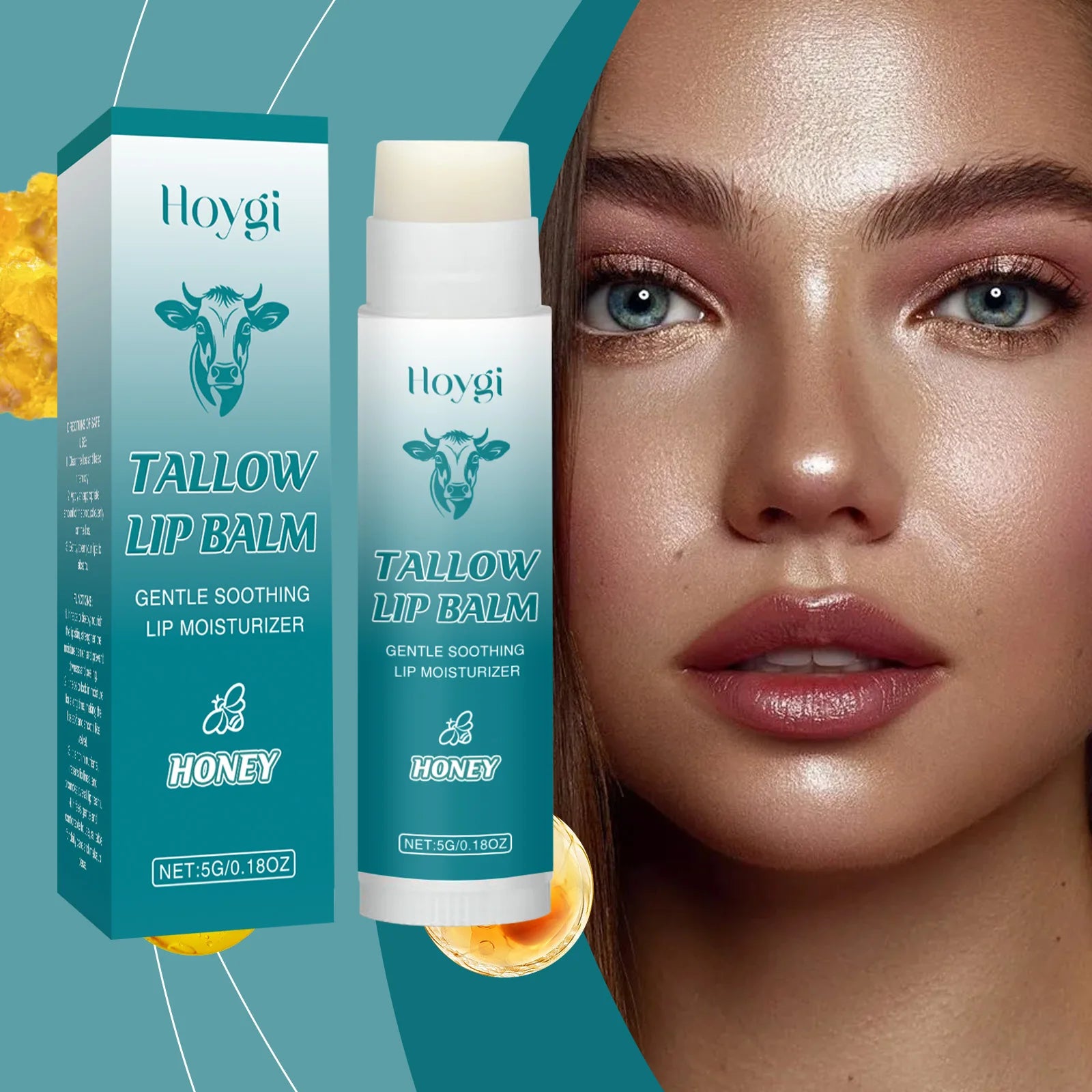 Hoygi Tallow & Honey Lip Balm – Deep Moisture & Plumping Lip Balm Zpaxo