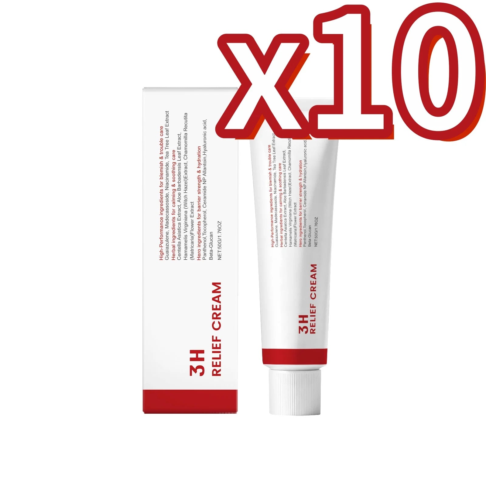 Centella Nicotinamide Face Cream – Moisturize, Brighten & Calm Face Moisturizer Cream Zpaxo 50g Boxed X10PCS