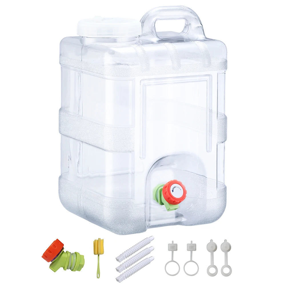 Car Water Buckets Faucet Outdoor Camping Storage Tanks Large Capacity