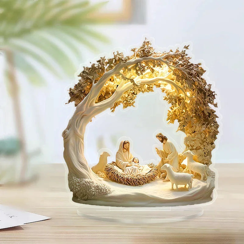 Tabletop Decor Nativity Figurines Set Home Decoration Easter Nativity Scene Figurine Zpaxo
