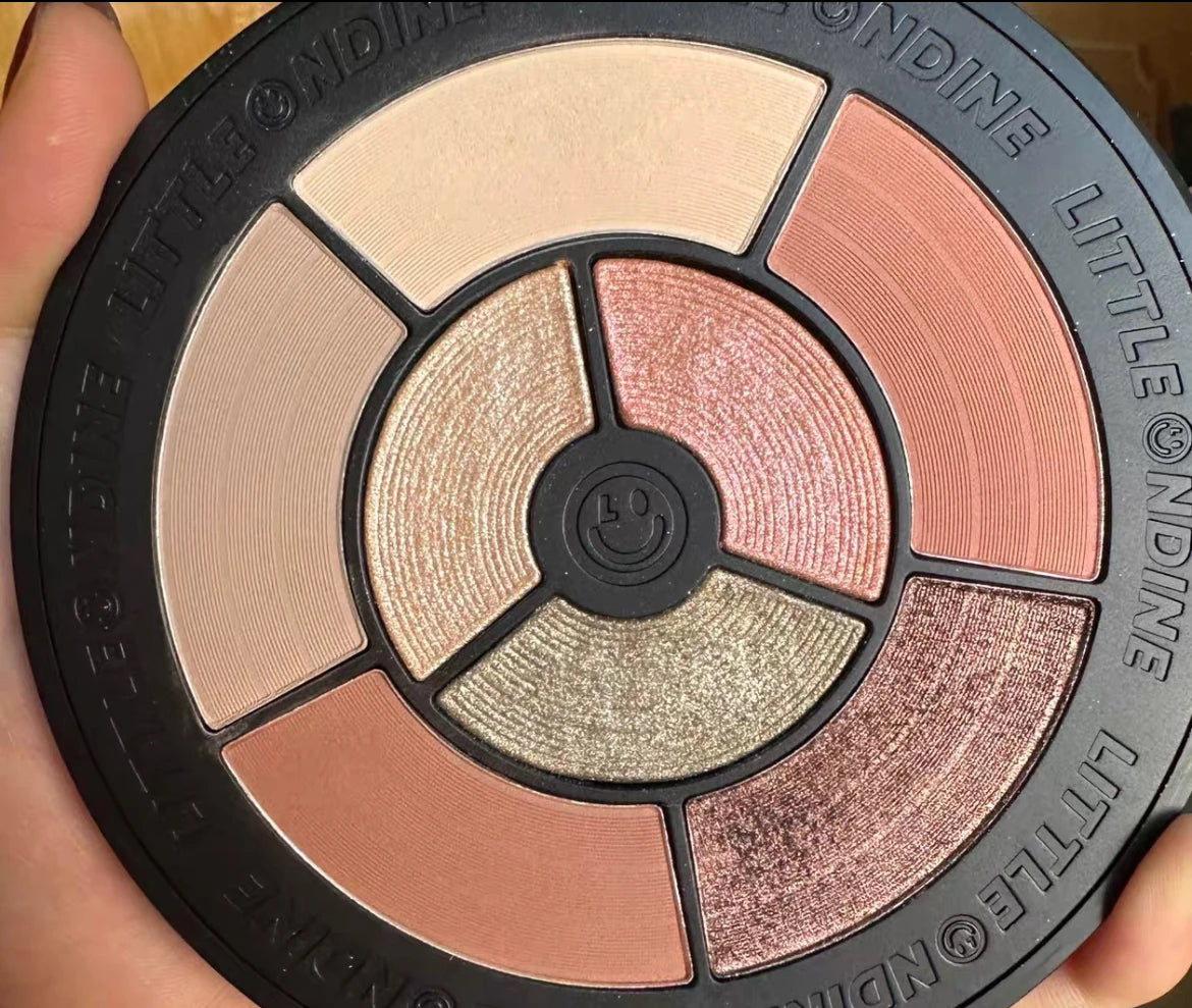 Little Ondine 8 Colors Eyeshadow Palette Vinyl Pink Brown Green Colors Matte Shimmer Xiaoaoting Makeup Cosmetics Zpaxo