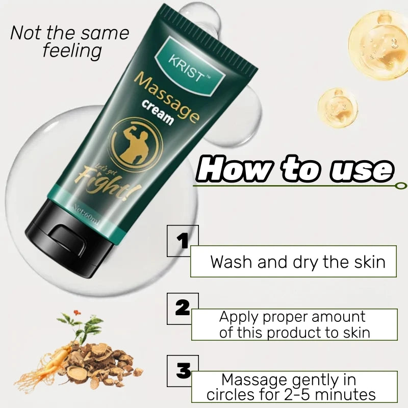 Men's Massage Cream for Intimate Experience Interactive Relaxation Fast Absorption Non-Greasy Promotes Bonding And Comfort Zpaxo
