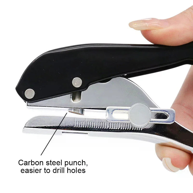Manual Punch Edge Banding Pliers 8 Hole Card Punching Tool Plastic Zpaxo