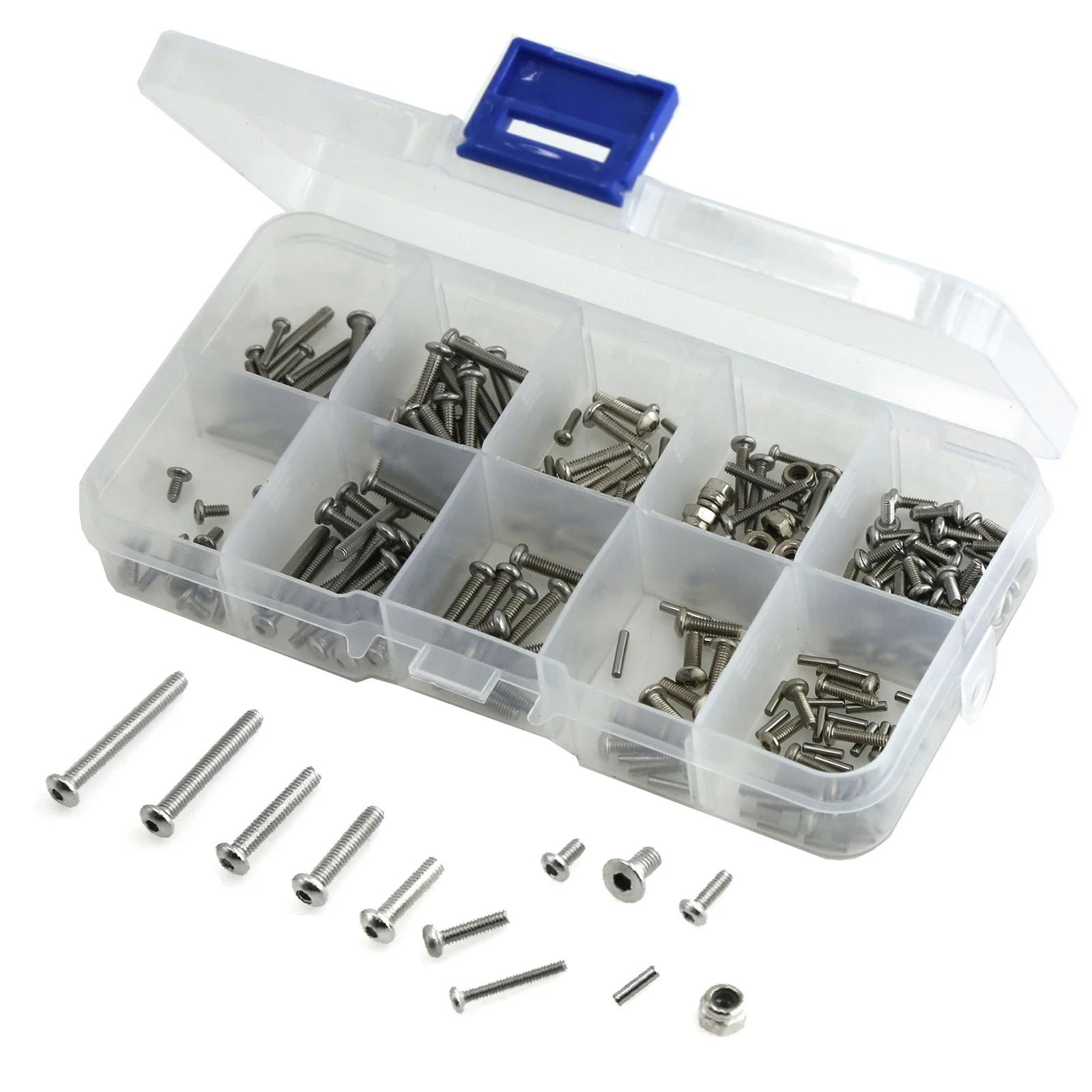 1 Box M1 6 M2 5 Stainless Steel Hex Screws Nuts Hardware TRX4M 18 RC