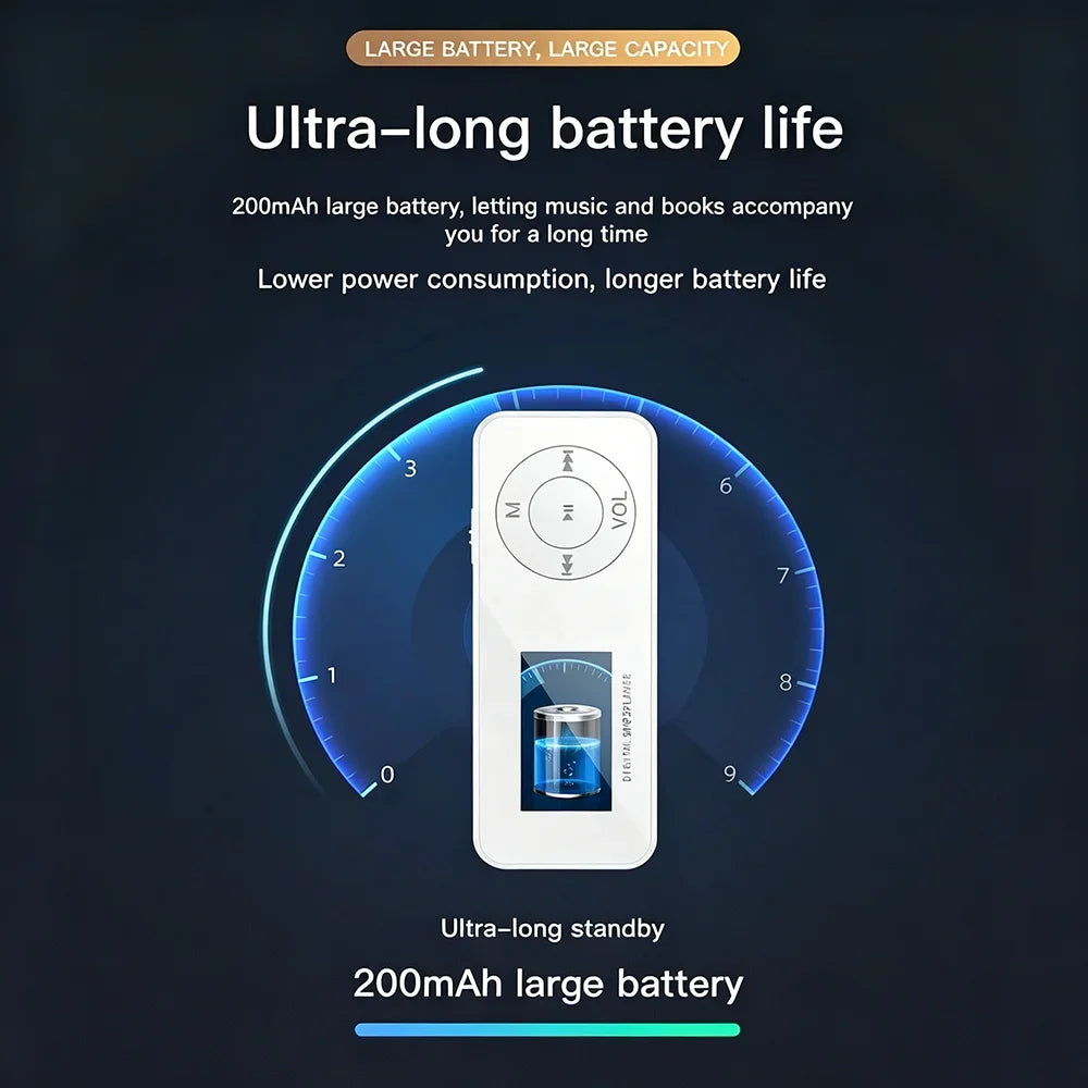KEBIDUMEI MP3 Player Screen Bluetooth 5 3 Student Walkman Portable