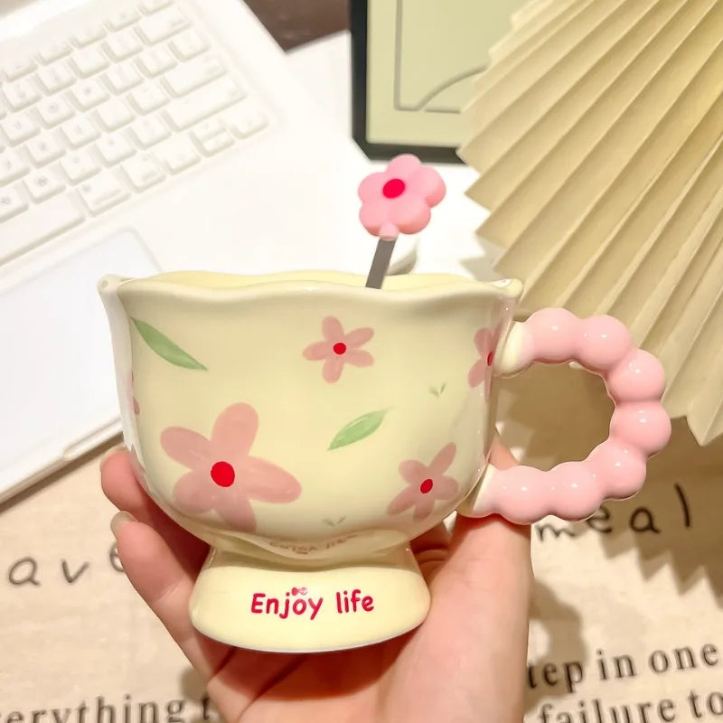 Household Ceramic Cup Equsite Water Girls Birthday Souvenir Coffee