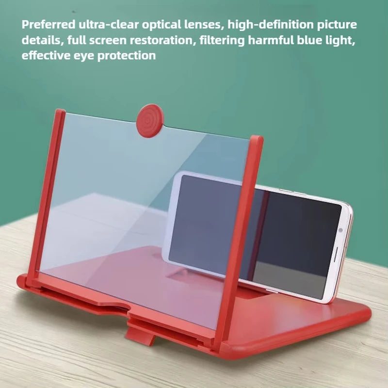 12"Mobile Phone Magnifier Easy TV Viewing Orientation Landscapes Use Eye Protection Full-Screen Mobile Phone Magnificate Zpaxo