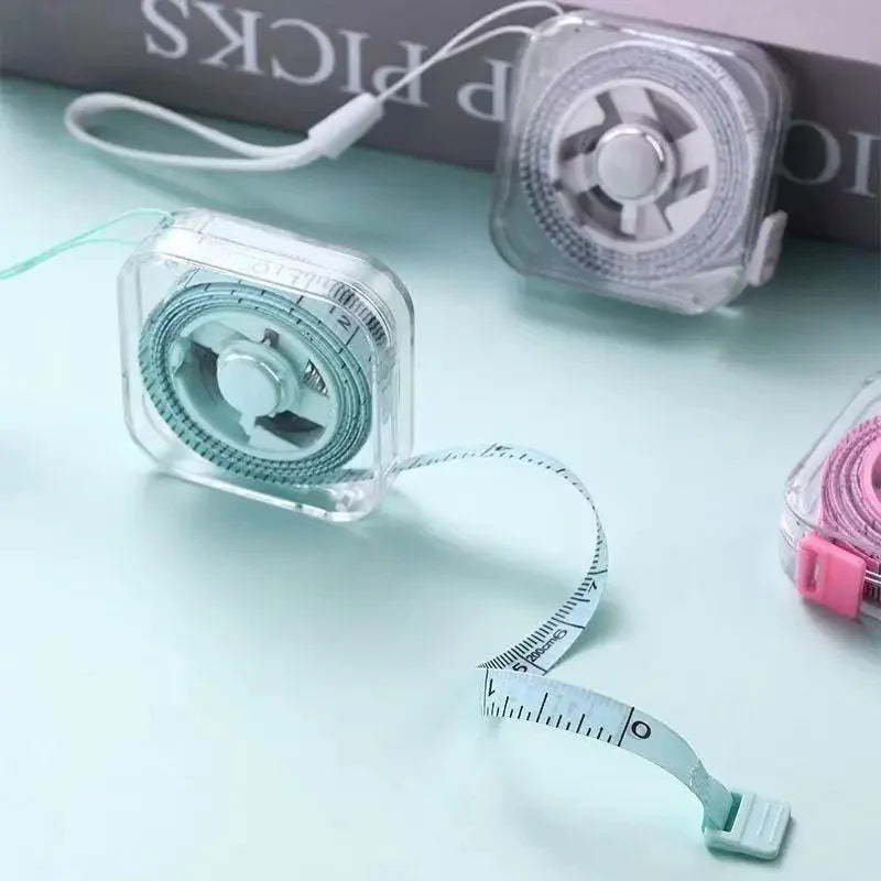 Cute Macaron Mini Retractable Measuring Tape Portable Soft Body