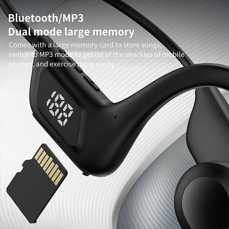 X7 Bone Conduction Wireless Earphone Sport Swimming Bluetooth 5 3