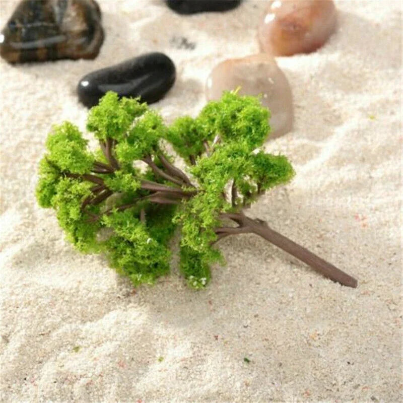 Miniature Model Trees 4–8cm | Railway Fairy Garden DIY Decor