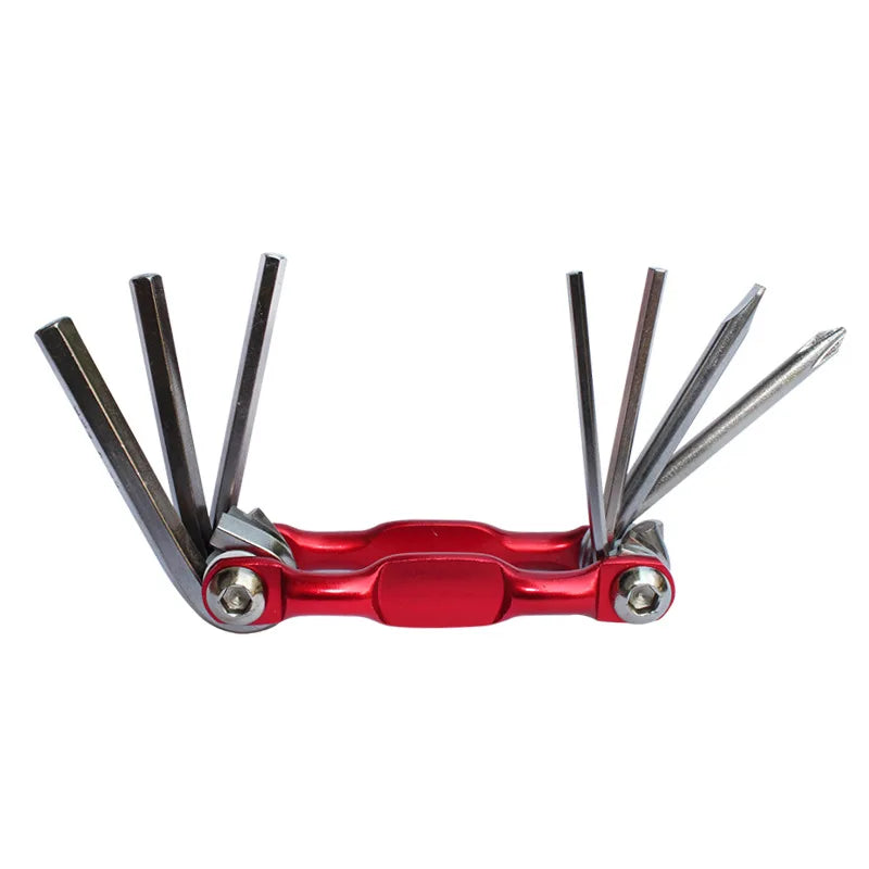 Lightweight Portable 7 in 1 Mountain Bike Cycling Multi Repair Tools Kit Bicycle Repaire Set Spoke Hex Allen Wrench Screwdrivers Zpaxo