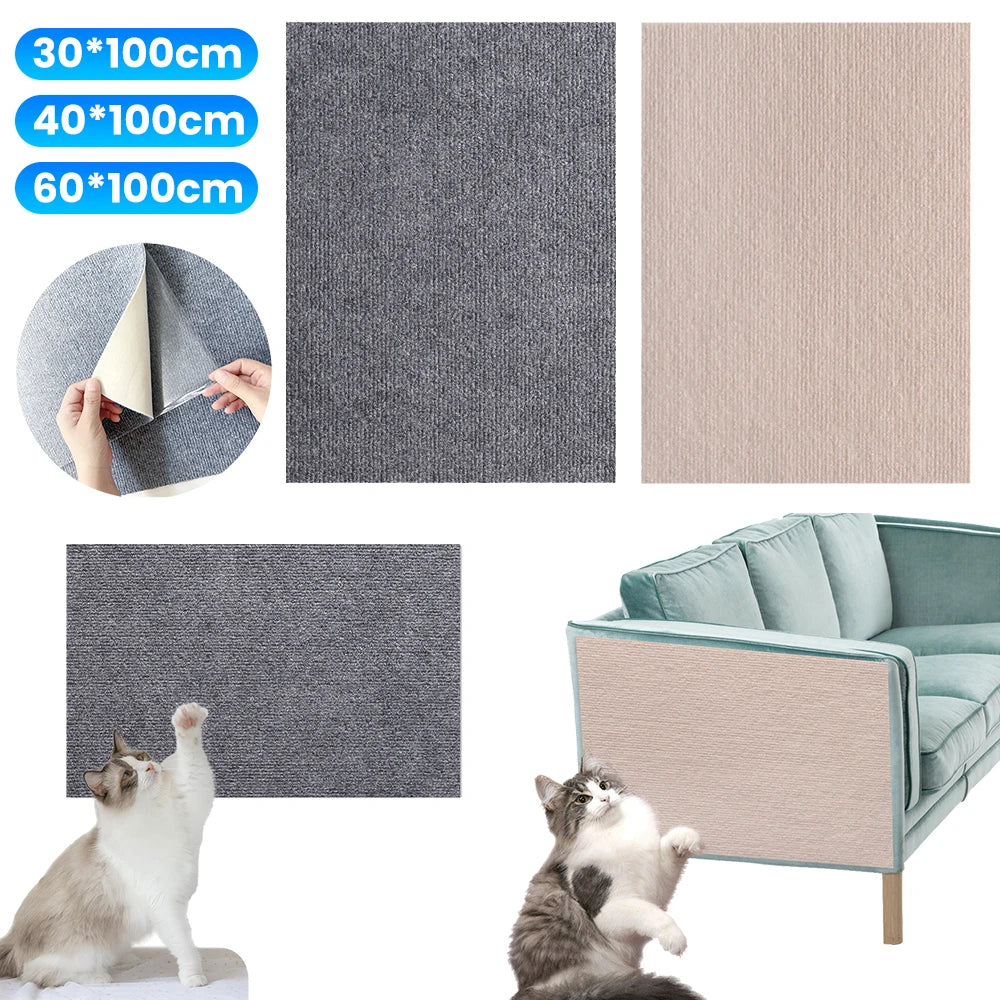 Self-adhesive Carpet Cats Scratch Board Wall Anti Cat Paws Sharpen